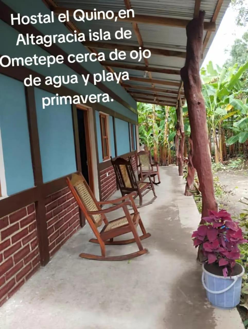 Hostel El Quino Ometepe Altagracia Zewnętrze zdjęcie